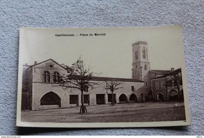 Castillonnes, place du marché, Lot et Garonne 47