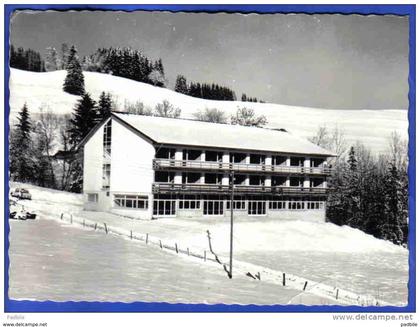 Carte Postale 47. Enney colonie  Chalet "Plein Soleil" sous la neige  Paul Gendre et Jean Moret propr. trés beau plan