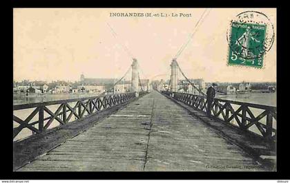 49 - Ingrandes - Le Pont - Animée - CPA - Voir Scans Recto-Verso