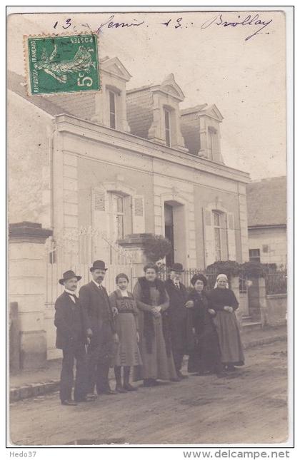 Briollay - carte-photo - personnes identifiées au dos