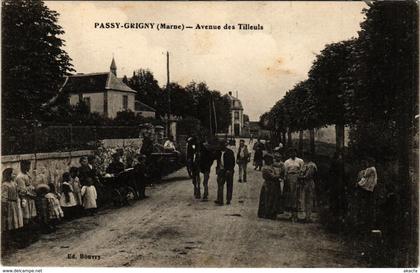 CPA PASSY-GRIGNY Avenue des Tilleuls (347154)