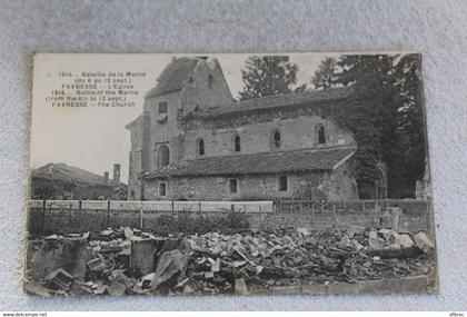 Favresse, l'église, Marne 51