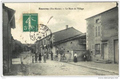 Carte Postale Ancienne de ROUVROY-Le haut du village