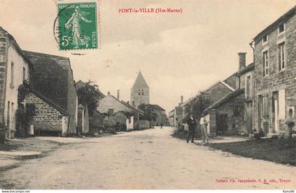 pont la ville * rue du village * villageois