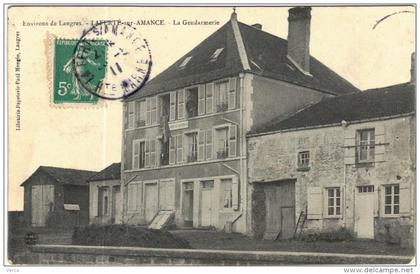 CARTE POSTALE ANCIENNE DE LAFERTE SUR AMANCE -  LA GENDARMERIE