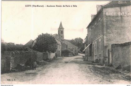 CARTE POSTALE  ANCIENNE DE LUZY  -  ANCIENNE ROUTE DE PARIS A BALE