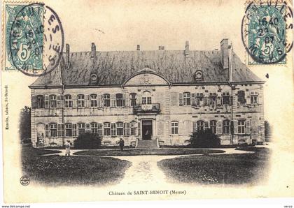 Carte postale ancienne de SAINT BENOIT - Château