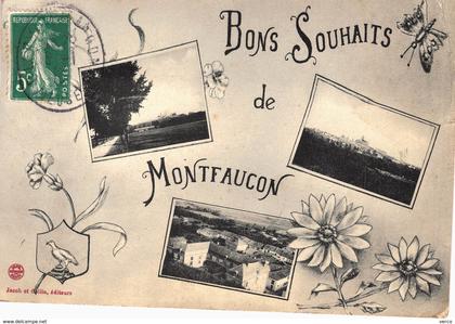 Carte POSTALE de MONTFAUCON