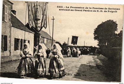 CPA La procession de la paroisse de kerlouan (193053)