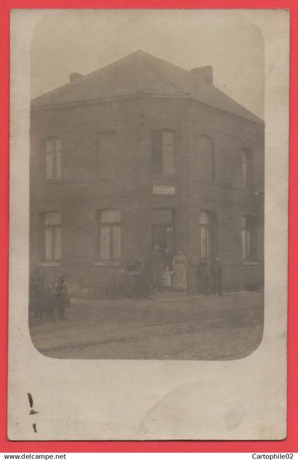 59 - Aniche - Carte photo estaminet dans le quartier de la fosse Malakoff