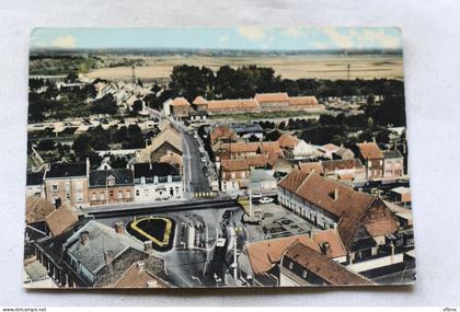 Cpm, Aniche, vue générale aérienne, l'église, Nord 59