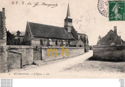 C P A  60  - RETHONDES  -   l'église