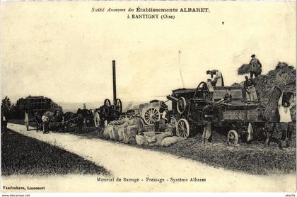 CPA Rantigny - Materiel de Battage - Pressage - Syteme Albaret (1032806)