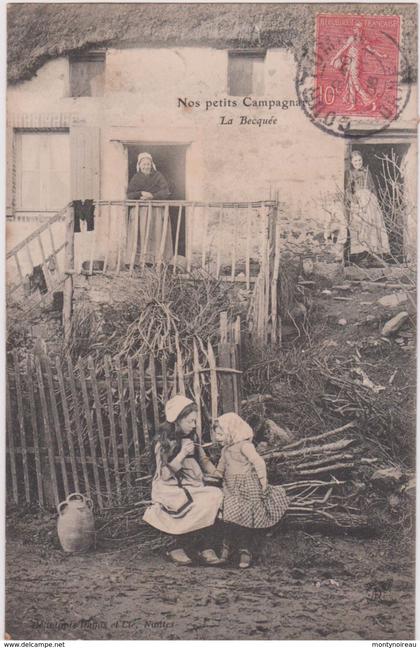 Orne : posté a  COURTEMER  1905 , persone  de s ainte  scolasse  qui  écrit : nos  campagnes