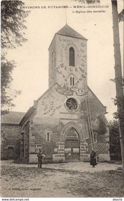 CPA Environs de PUTANGES - MENIL-GONDOUIN - L'Eglise (43768)