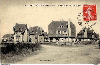 14- HARDELOT-PLAGE - groupe de cottages -ed. Clovis Lefèvre