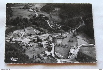 Cpm 1956, Saint Sauveur la Sagne, vue générale aérienne, côté Sud,  Puy de Dôme 63