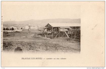 BRASSAC-LES-MINES CHEMIN DE FER AERIEN CARTE PRECURSEUR THEME MINE