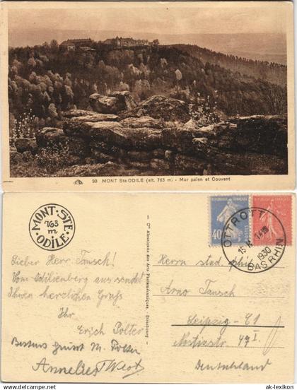 St. Odilienberg Mont Sainte-Odile MONT Ste. ODILE Mur païen et Couvent 1930