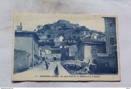 Condrieu, le vieux pont sur la Garenne et la Visitation, Rhône 69