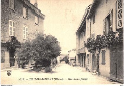 Carte POSTALE Ancienne de LE BOIS - D'OINGT - Rue Saint Joseph