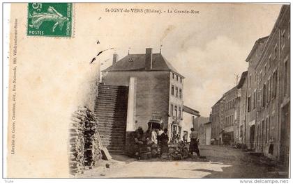 SAINT-IGNY-DE-VERS LA GRANDE-RUE SCIAGE DE BOIS AU PASSE PARTOUT