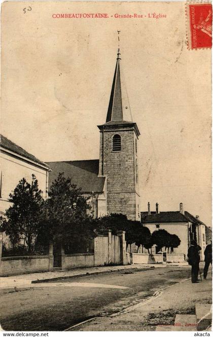 CPA AK Combeaufontaine - Grande-Rue - Église (636517)