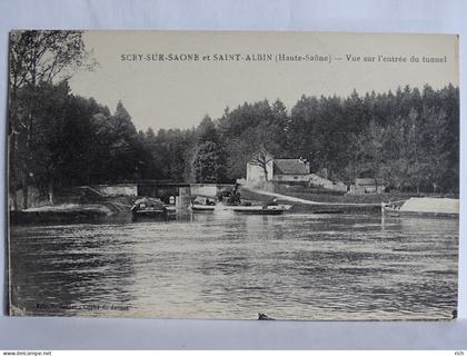 CPA 70 Haute Saone - SCEY SUR SAONE et SAINT ALBIN - Vue sur l'entrée du tunnel