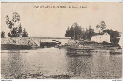 Scey-sur-Saône-et-Saint-Albin (70 Haute Saône ) Le Bassin et le Canal