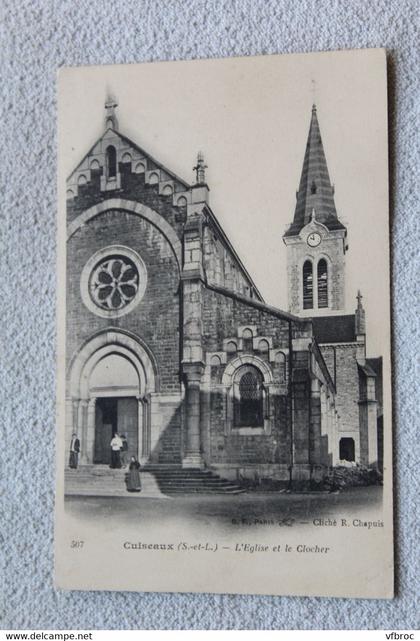 Cuiseaux, l'église et le clocher, Saône et Loire 71