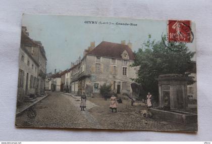 Givry, grande rue, Saône et Loire 71