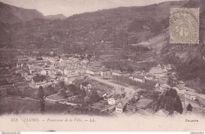 FRANCE - Cluses - Panorama de la Ville 1918