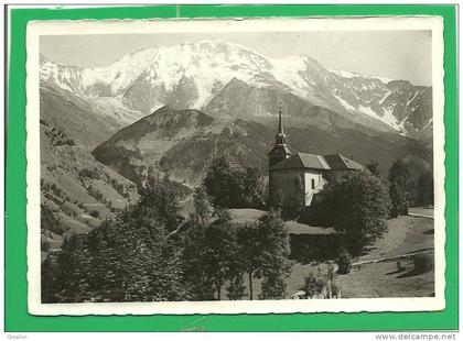 SAINT-NICOLAS-DE-VEROCE  - L'EGLISE ET LE DOME DE MIAGE 3680m  N° G 23