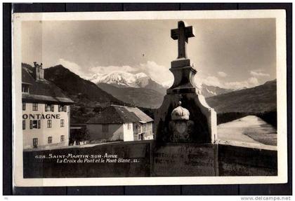 74 - Saint-Martin-sur-Arve - La Croix du Pont et le Mont-Blanc