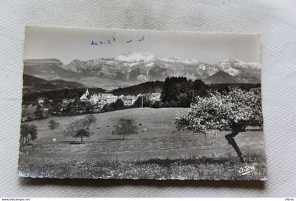 Cpsm, Clelles, vue générale, Châtel, l'Obiou et le grand Ferrand, Isère 38