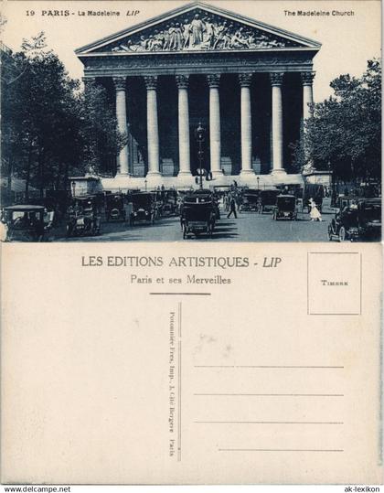 CPA Paris La Madeleine The Madeleine Church 1910