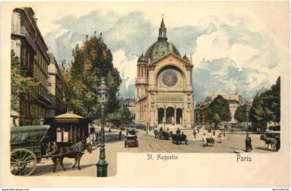 Paris - St. Augustin - Litho