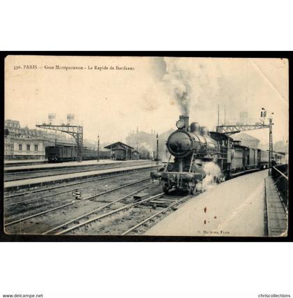 75 - PARIS - Gare Montparnasse - Le Rapide de Bordeaux