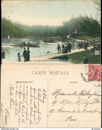 CPA 16. Arrondissement (Passy)-Paris Bois de Boulogne 1907