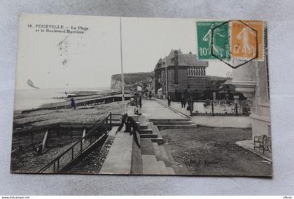 K650, Pourville, la plage et le boulevard maritime, Seine Maritime 76