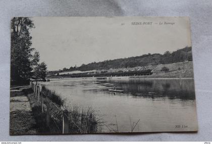 Seine Port, le barrage, Seine et Marne 77