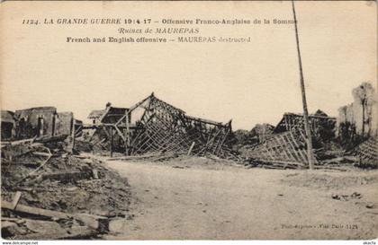 CPA Guerre Militaire MAUREPAS Ruines (808034)