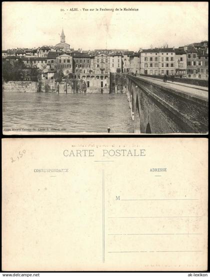 CPA Albi ALBI Vue sur le Faubourg de la Madeleine 1910