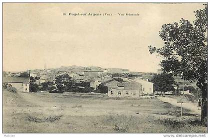 var - ref : A704 -puget-sur-argens - vue générale   - carte bon état -