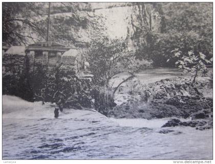 CPA 1923=>FONTAINE DE VAUCLUSE LES ECLUSES DISTRIBUTION DES EAUX=>Carte Postale>Europe>France>[84]Vaucluse