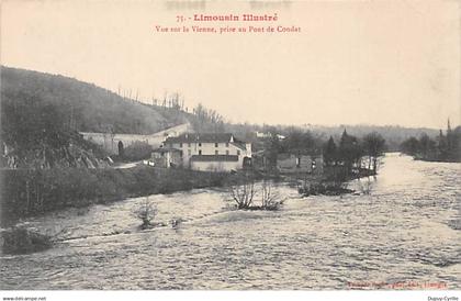 Limousin Illustré - Vue sur la Vienne, prise au Pont de CONDAT - très bon état