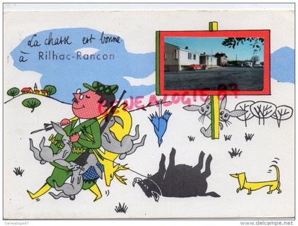 87 - RILHAC RANCON - LA CHASSE EST BONNE   SANGLIER LAPIN