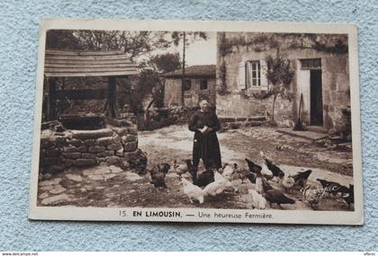 En Limousin, une heureuse fermière, Haute Vienne 87