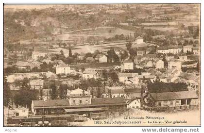 ref no 8729- saint sulpice lauriere - la gare - vue generale - bon etat