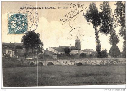 Carte Postale Ancienne de MONTHUREUX sur SAONE